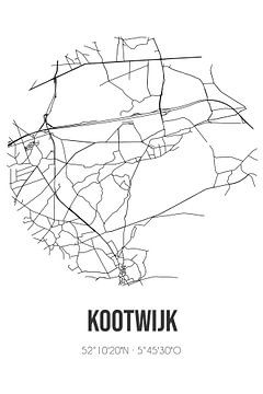 Kootwijk (Gelderland) | Landkaart | Zwart-wit van Rezona