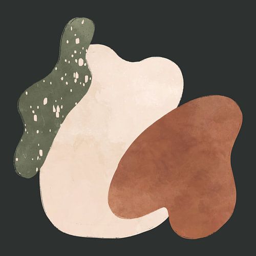 Formes abstraites et organiques. Style bohème.