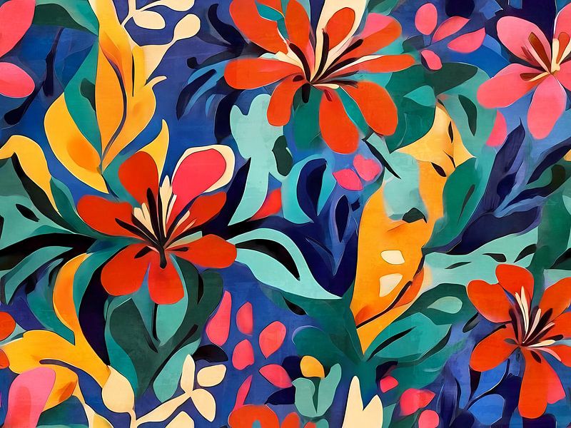Tropical Foliage Burst 1 by Georgia Chagas