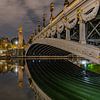 Paris et son Pont Alexandre-III la nuit. sur Patrick Löbler