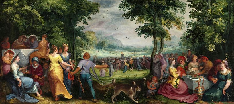 La danse autour du veau d'or, Karel van Mander par Des maîtres magistraux