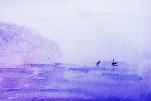 boats in fog