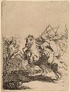 Rembrandt van Rijn Een Cavalerie gevecht van Rembrandt van Rijn thumbnail