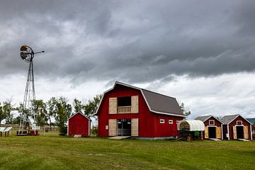 Historische boerderij in Canada van Roland Brack