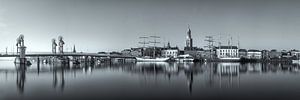 Panorama en noir et blanc de Kampen #3