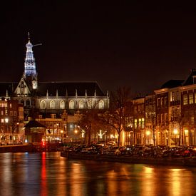 Gezicht op het Spaarne in Haarlem van KCleBlanc Photography