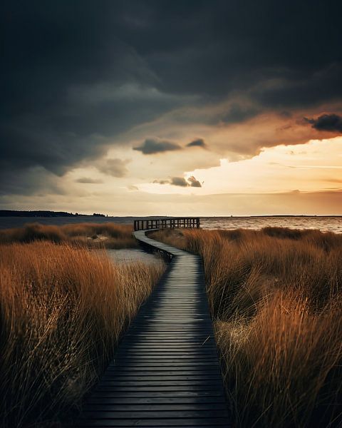 Magnifique mer Baltique par fernlichtsicht