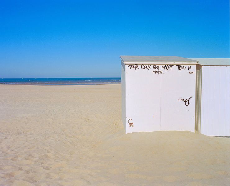 Strandkabinen am Strand von Johan Vanbockryck