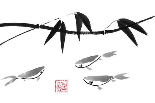3 fish by Péchane Sumie