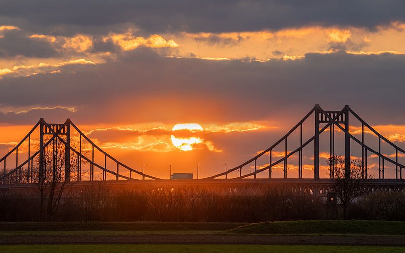 Krefeld-Uerdinger Bridge, North Rhine-Westphalia, Germany by Alexander Ludwig
