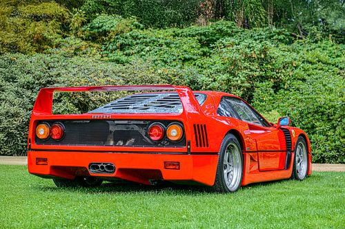 Ferrari F40 supercar van de jaren tachtig