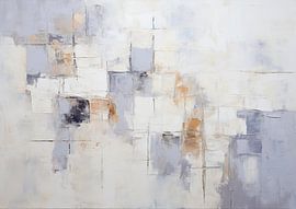 Harmonie des textures douces sur Peinture Abstraite