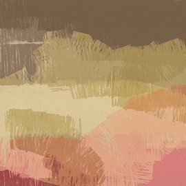 Abstract minimalist painting of a landscape 009 by Abstract Minimalist Art
