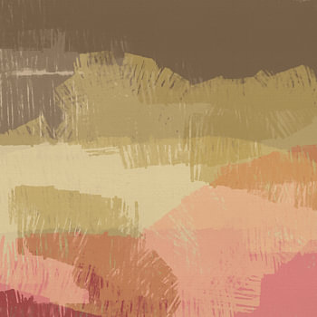 Abstracte minimalistische schilderij van een landschap 009