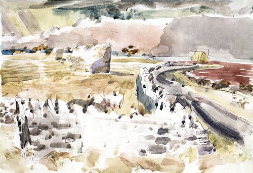 Oxfordshire Landschap, Paul Nash - 1944