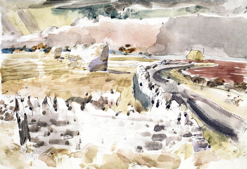 Oxfordshire-Landschaft, Paul Nash - 1944 von Het Archief