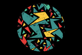 Elektrischer geometrischer Chaos-Totenkopf von mei suseno