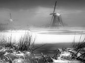 Windmolens Kinderdijk 03 van Ruud Peters thumbnail