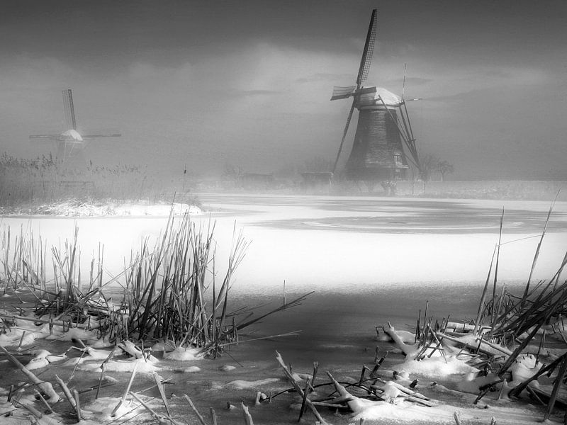 Windmolens Kinderdijk 03 van Ruud Peters