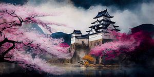 Le château de Himeji au printemps sur Whale & Sons