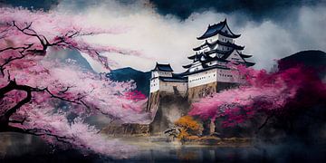 Le château de Himeji au printemps sur Whale & Sons