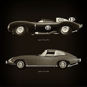 Jaguar D Typ 1956 und Jaguar E Typ 1960