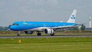 Das neueste Flugzeug von KLM: der Airbus A321neo.