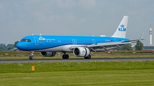 Het nieuwste vliegtuig van de KLM: de Airbus A321neo.