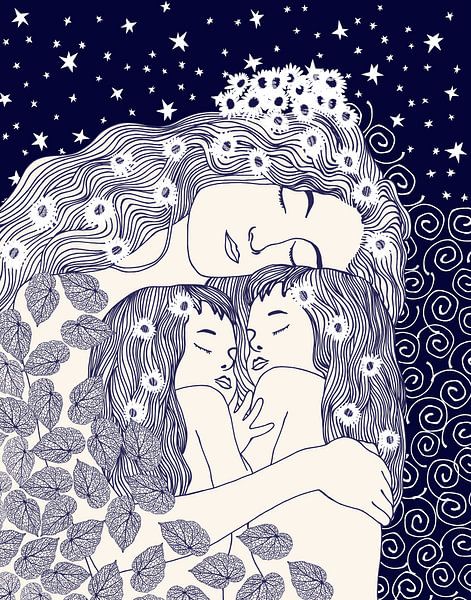 Mother and daughters by Cats & Dotz
