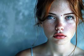 Androgynous AI model by de-nue-pic