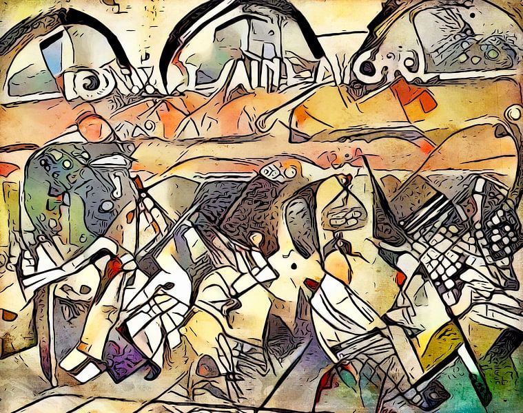 Kandinsky ontmoet Parijs 5 van zam art