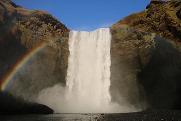 Waterval in Ijsland van Kevin Kardux