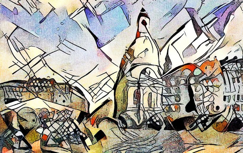 Kandinsky ontmoet Dresden 3 van zam art