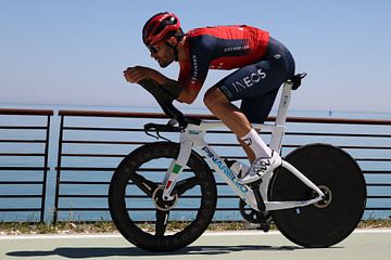 Filippo Ganna wärmt sich beim Giro 106 auf von FreddyFinn