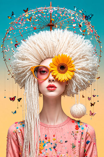 Une explosion de cheveux...
