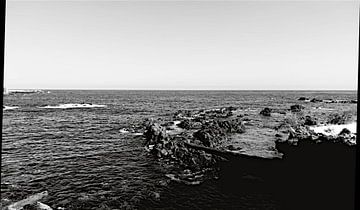 Teneriffa auf ausgefallene Art - Bucht San Telmo in Schwarz-Weiß