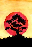 Bonsai sunset