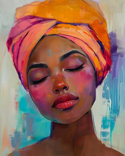 Colourful Portrait by But First Framing