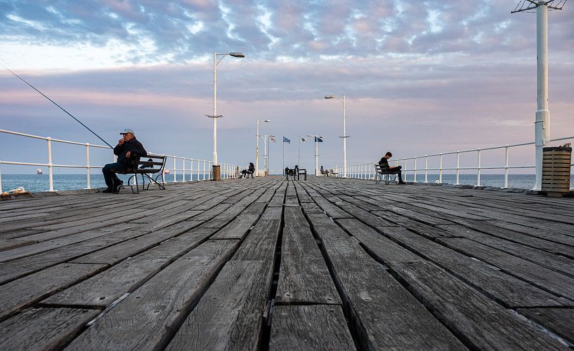Die hölzerne Seebrücke in Limassol von Werner Lerooy