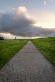 Alone at the Pilsum lighthouse by Marc-Sven Kirsch