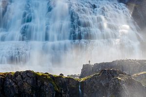 Island Dynjandi-Wasserfall