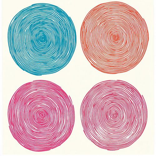 Cercles de couleurs | Peinture circulaire moderne