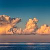 Panorama van wolken boven de Noordzee van Frans Lemmens