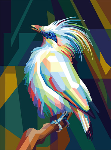 BALI STRALING WPAP POP ART - METAL POSTER