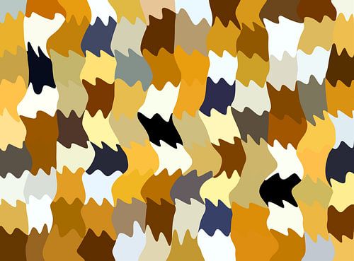 Shakin' Ochres (Wave pattern in Ochre)