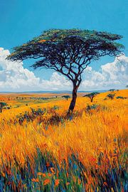 Serengeti Whispers by Abstract Painting