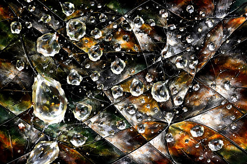 Dauwdruppels abstract
