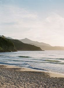 Sonnenuntergang auf Elba Italien, analoges Foto