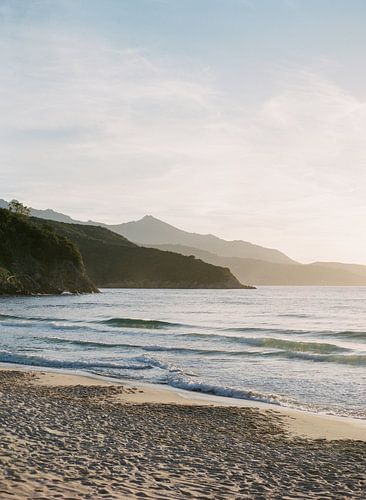 Sonnenuntergang auf Elba Italien, analoges Foto