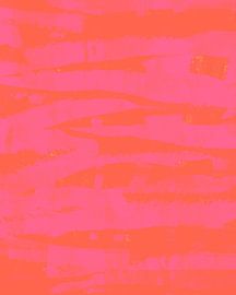 Neon-Pink und Orange. Bunte abstrakte moderne Kunst. Pop der Farben. von Dina Dankers